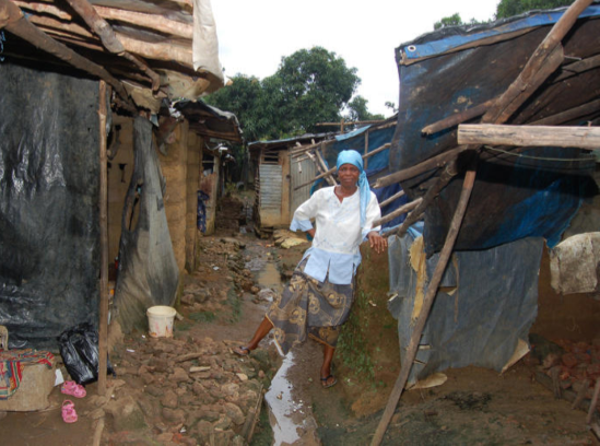 Slums in Sierra Leone edited